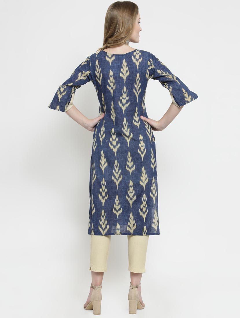 ikat kurta pant set - 16408162 - Standard Image - 2
