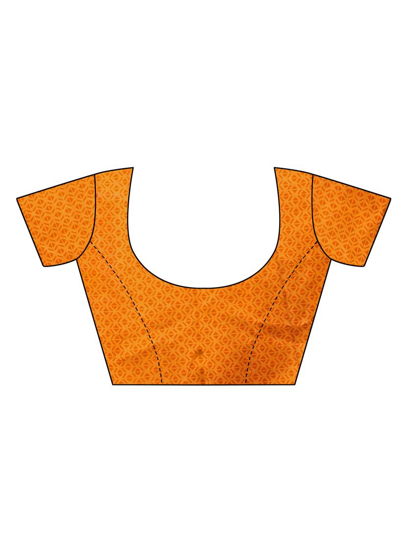 ikat printed mysore silk saree with blouse - 16410041 - Standard Image - 2