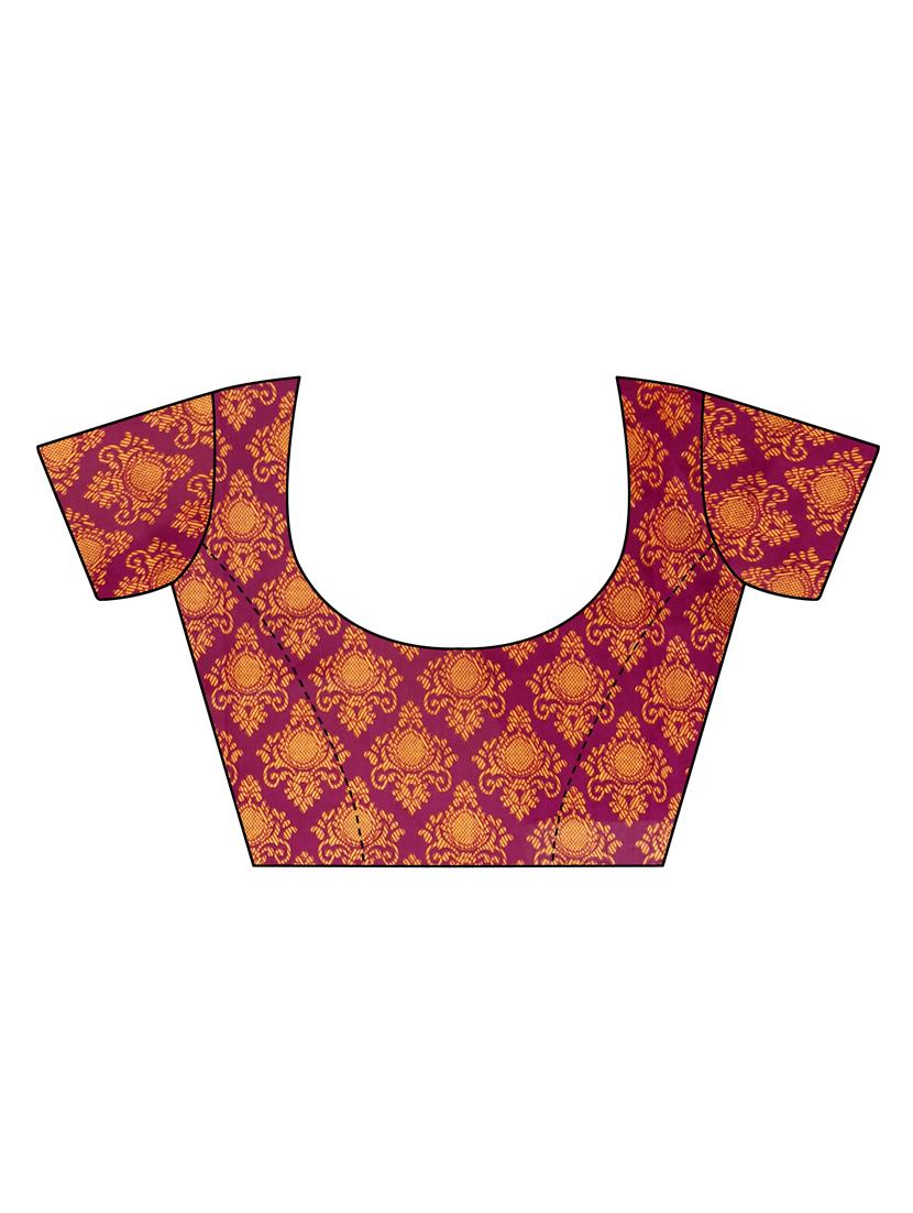 kalamkari printed mysore silk saree with blouse - 16410066 - Standard Image - 2