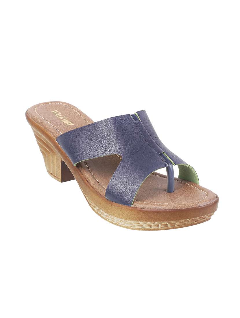 blue toe separator sandals