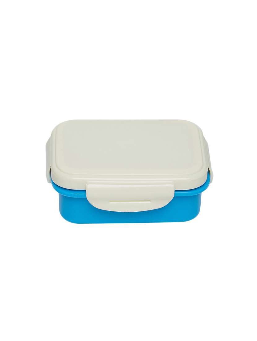 blue plastic & steel lunch box - 16420895 -  Standard Image - 2