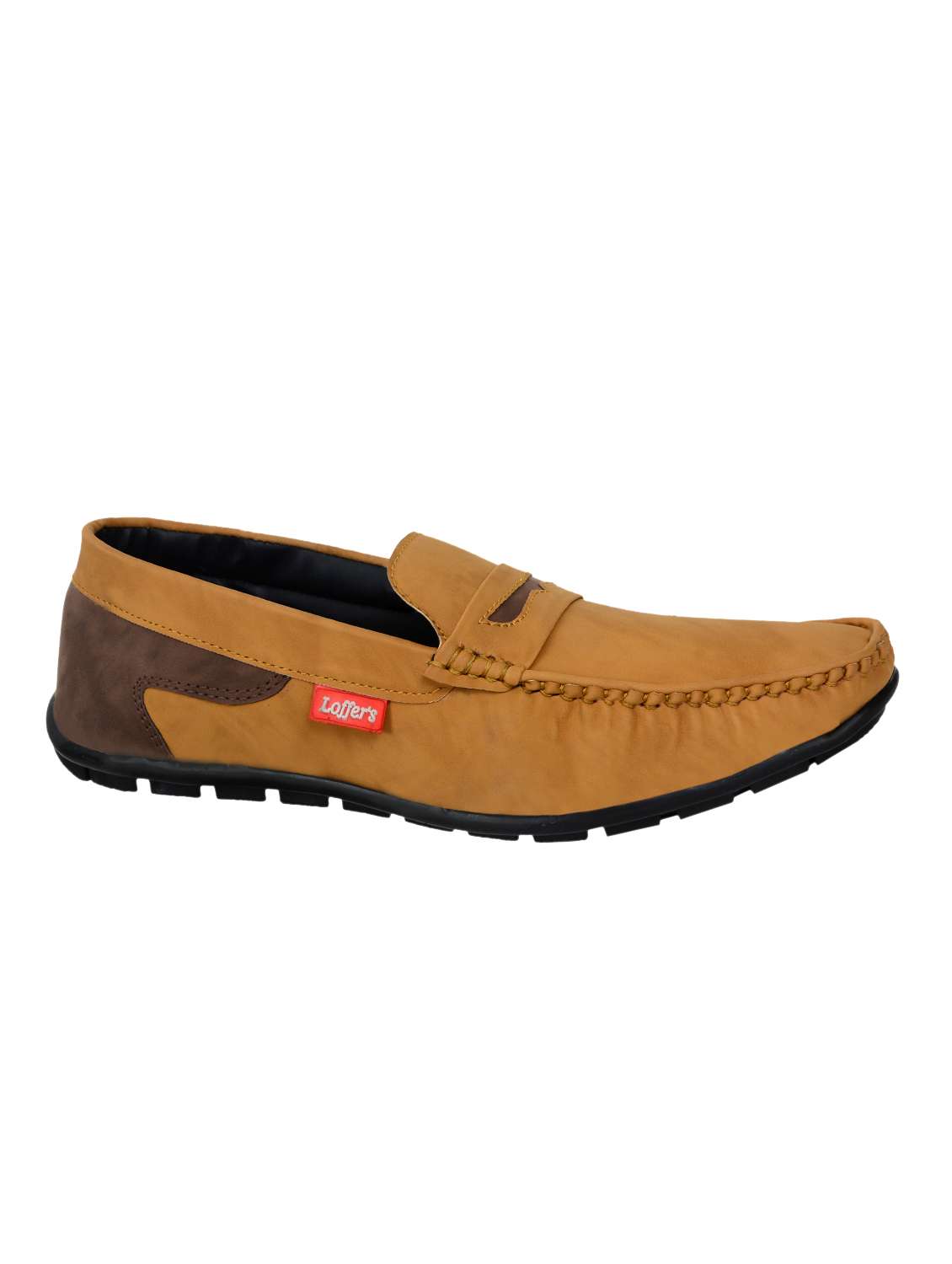 shoes kingdom tan leatherette slip on loafers