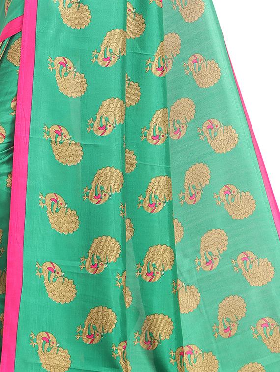 conversational mysore silk saree with blouse - 16422145 - Standard Image - 2