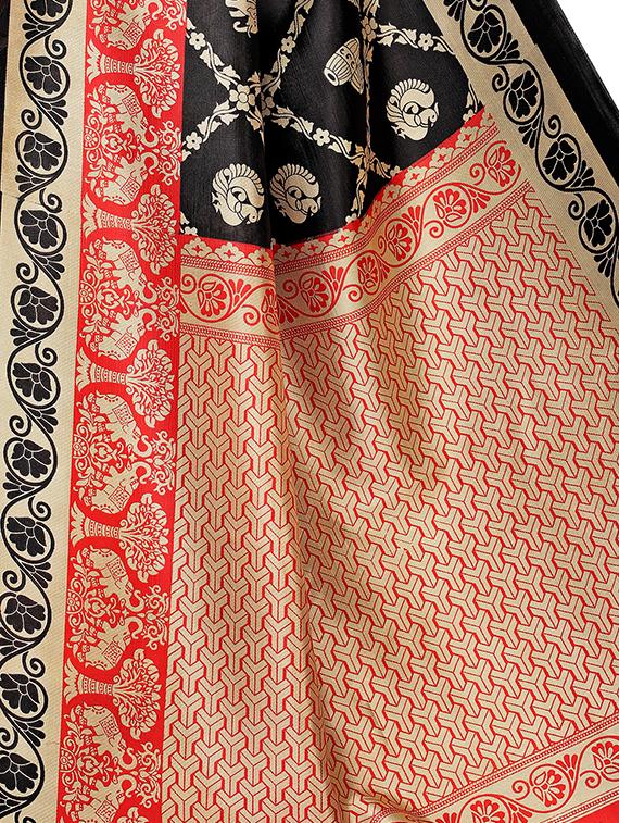conversational mysore silk saree with blouse - 16422153 - Standard Image - 2