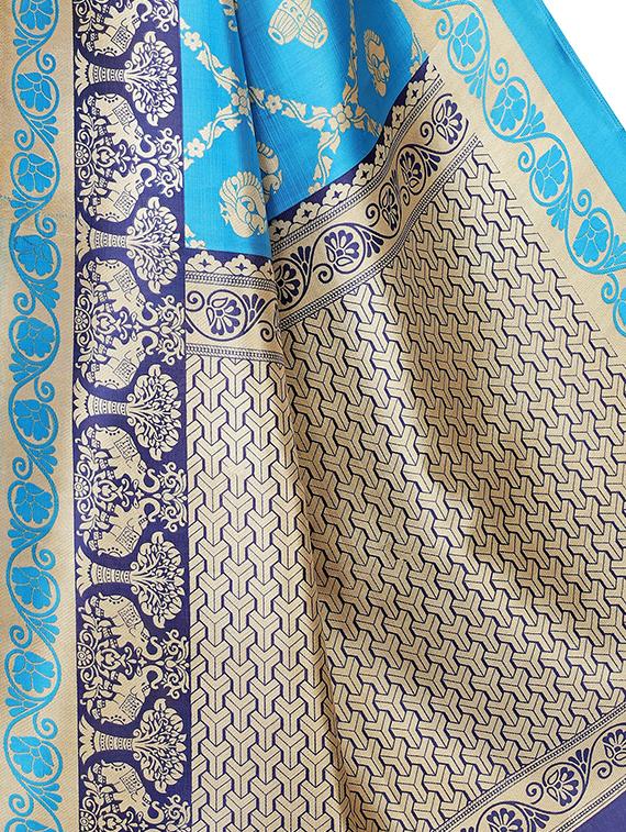 conversational mysore silk saree with blouse - 16422156 - Standard Image - 2