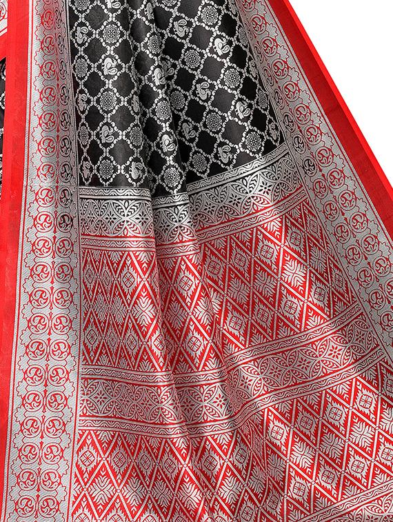 conversational mysore silk saree with blouse - 16422157 - Standard Image - 2
