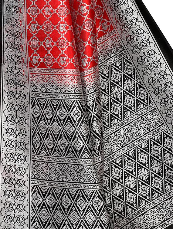 conversational mysore silk saree with blouse - 16422159 - Standard Image - 2