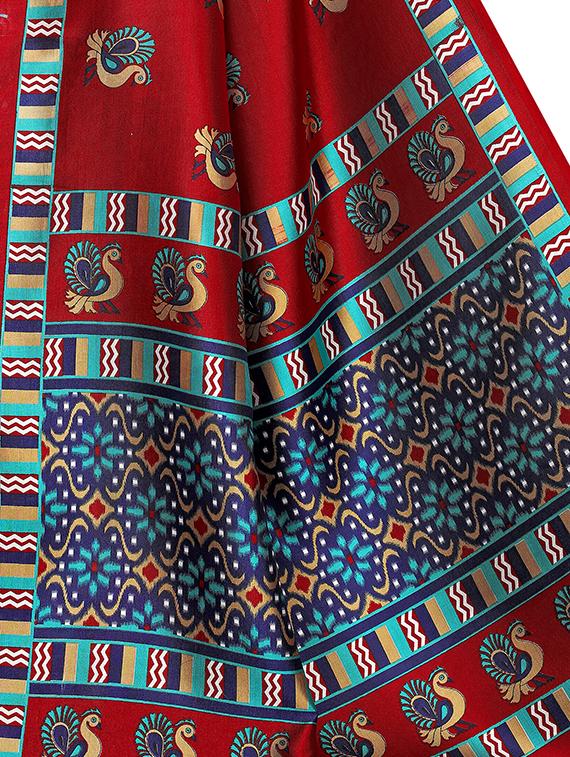 conversational mysore silk saree with blouse - 16422170 - Standard Image - 2