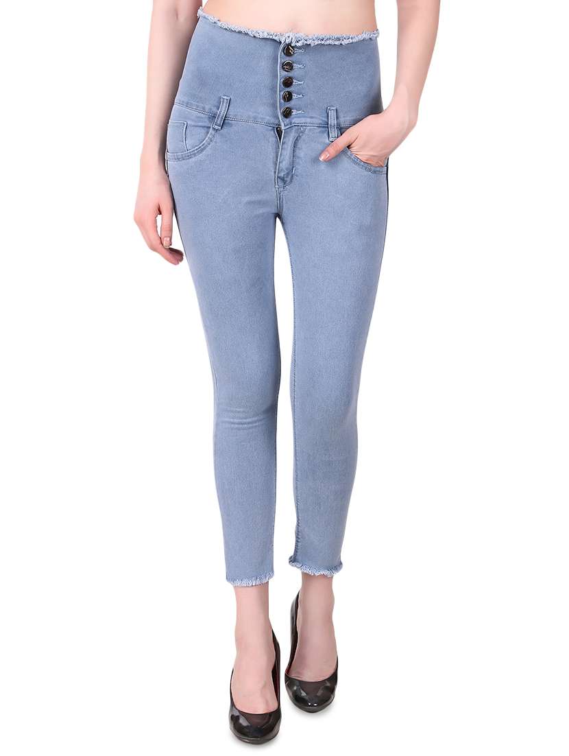women's plain slim fit jeans - 16430624 -  Zoom Image - 0