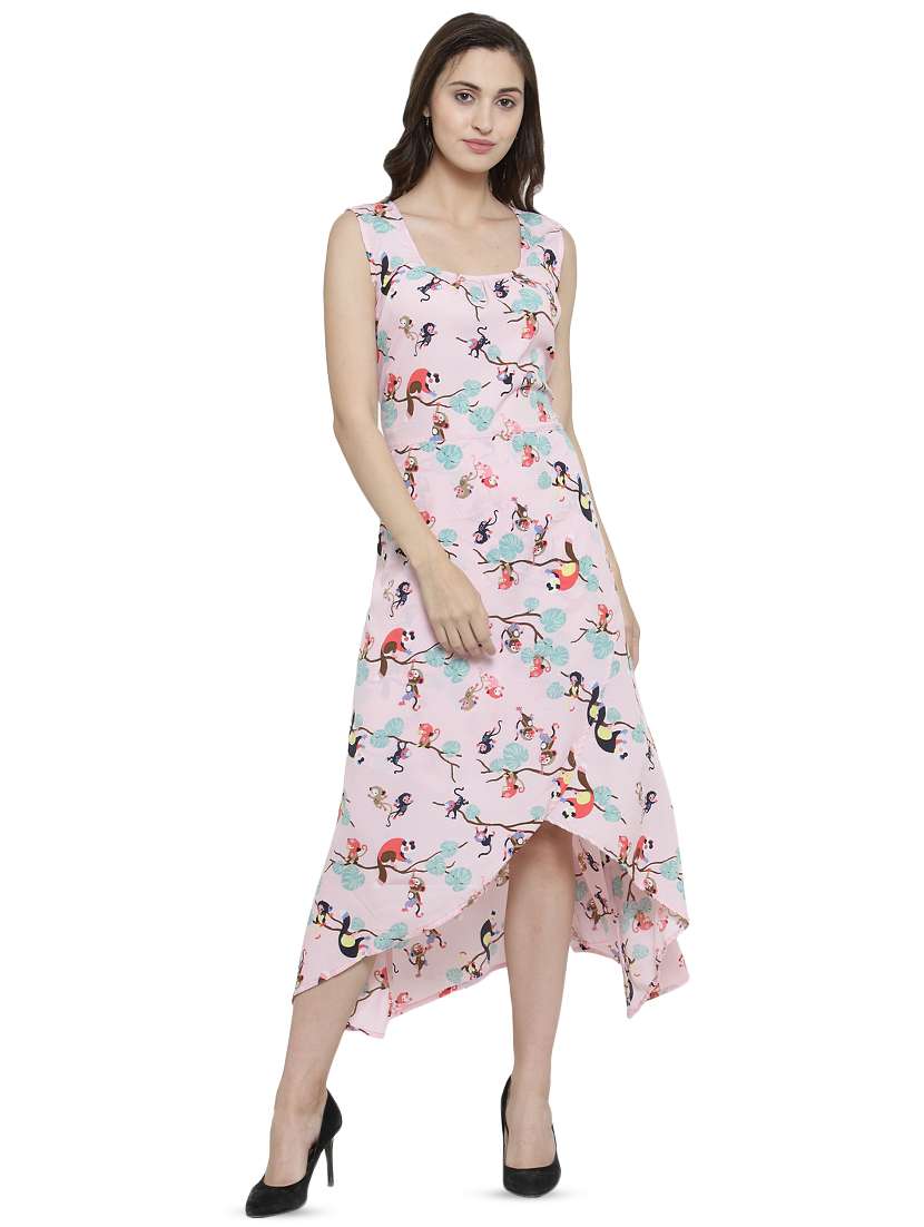 conversational high-low ethnic dress