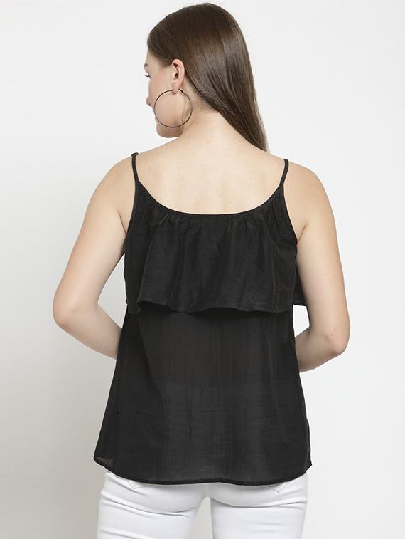 women's layered shoulder strap top - 16431735 - Standard Image - 2