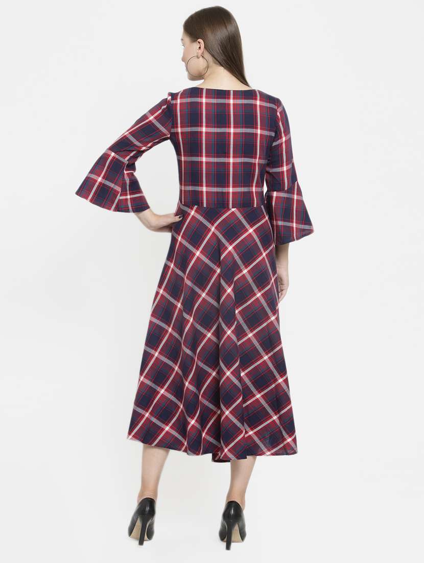 women's fit & flare polka dots dress - 16431841 - Standard Image - 2