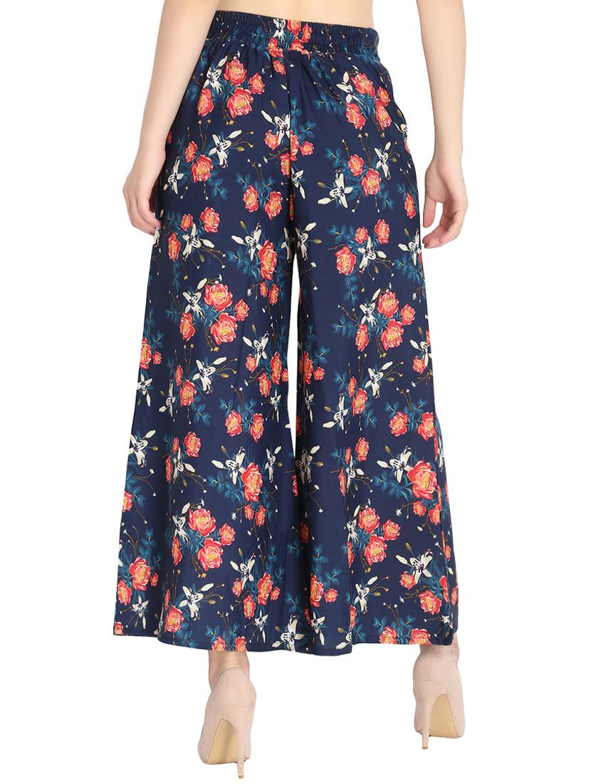 floral flared palazzo - 16432739 - Standard Image - 2