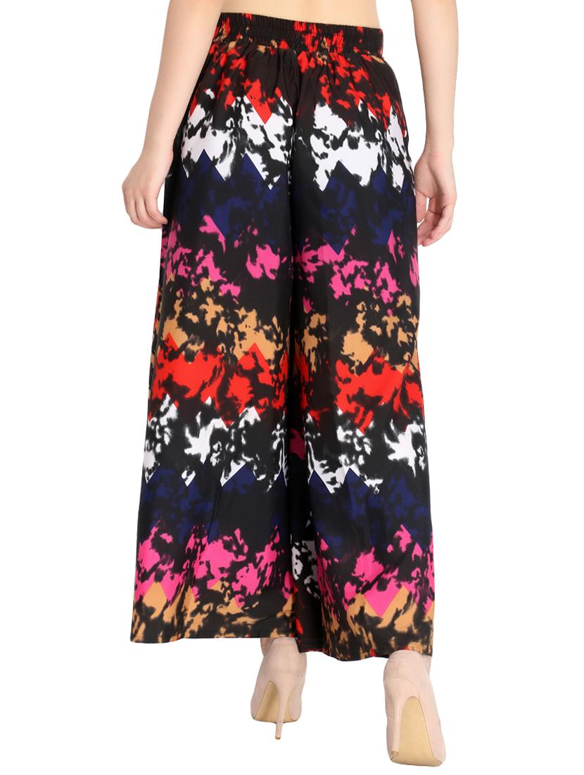 abstract printed flared palazzo - 16432740 - Standard Image - 2