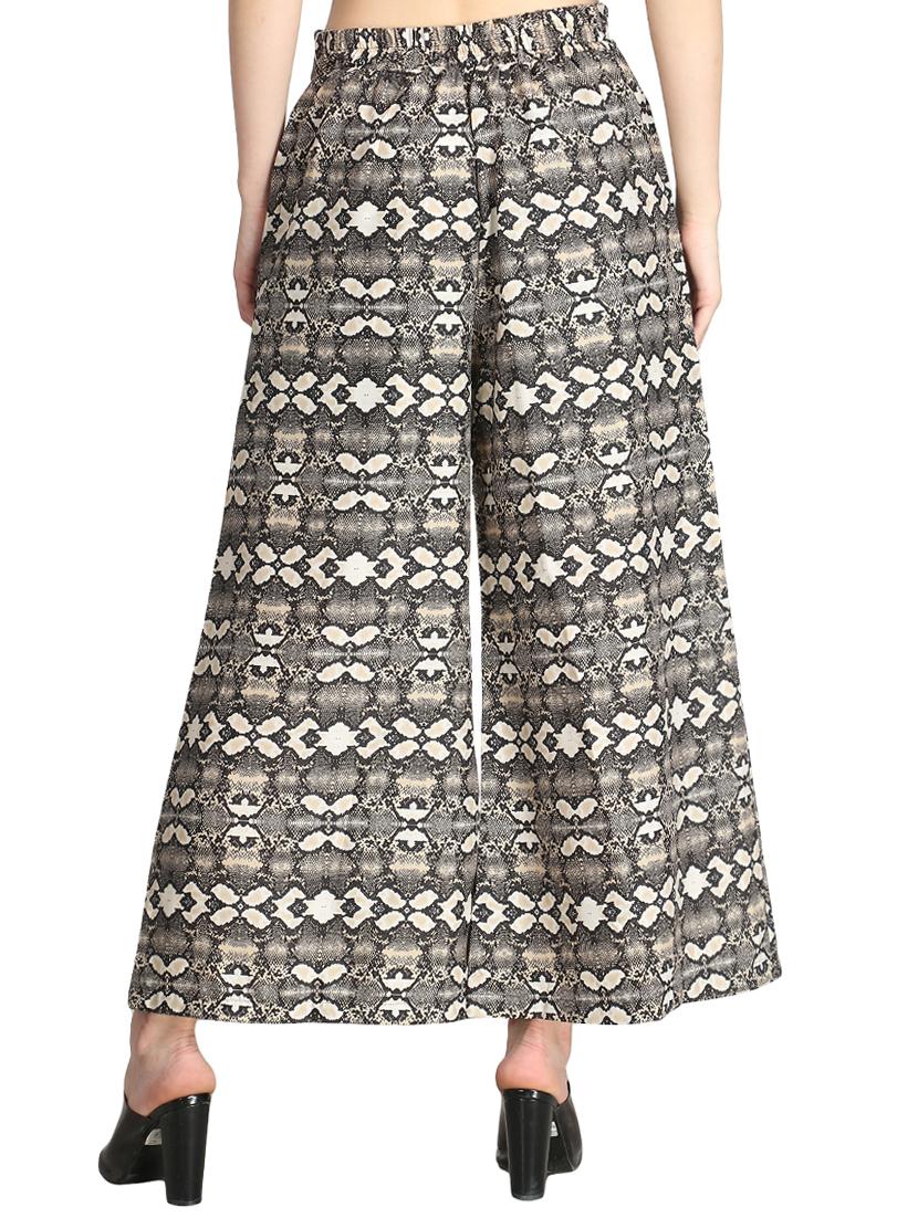 abstract printed flared palazzo - 16432748 - Standard Image - 2