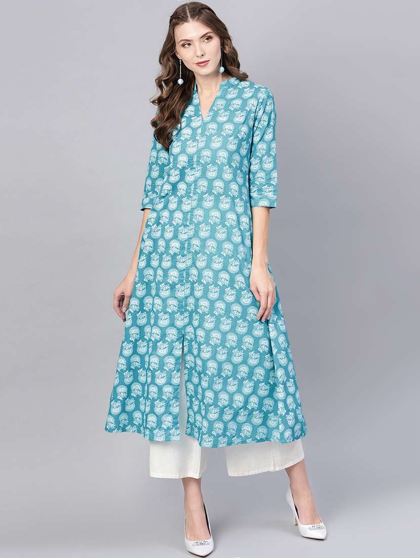 floral printed a-line kurta