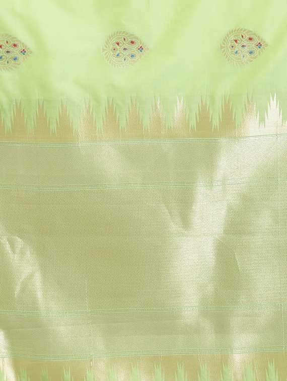 Motif Kanjivaram Saree With Blouse