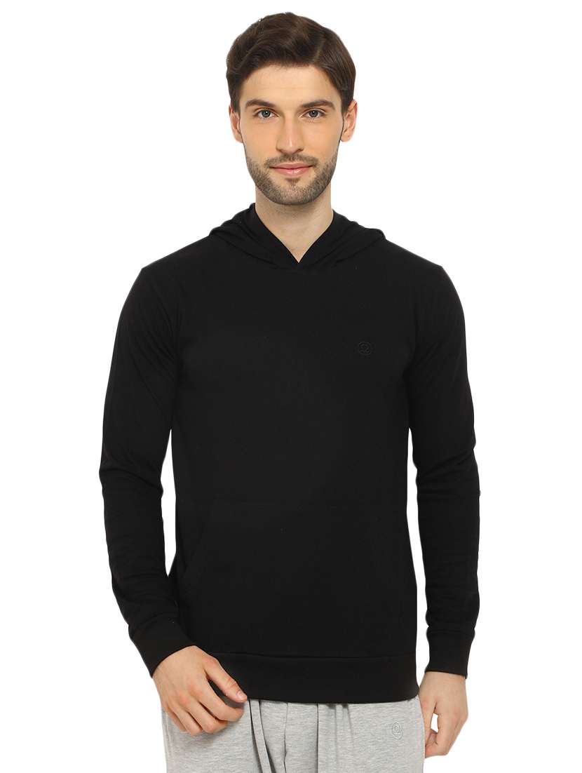 black solid sweatshirt