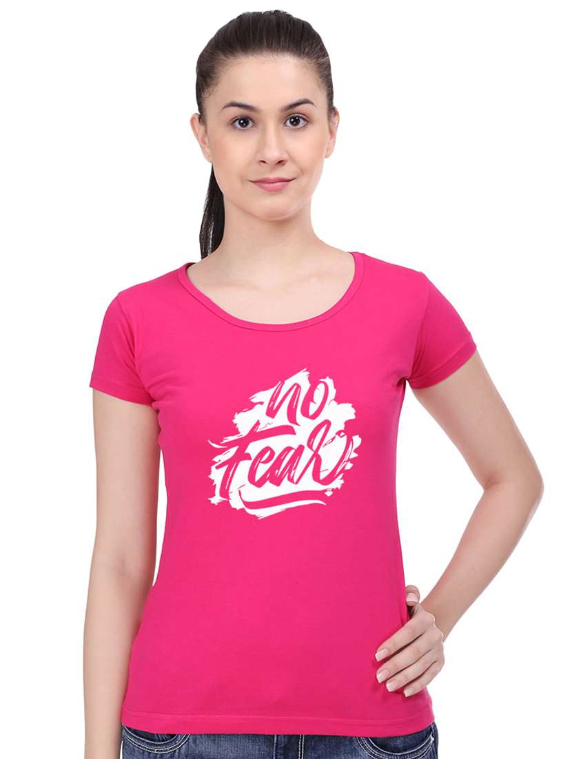 round neck quirky printed tee