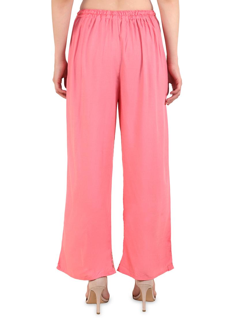 embellished flared palazzo - 16440739 - Standard Image - 2