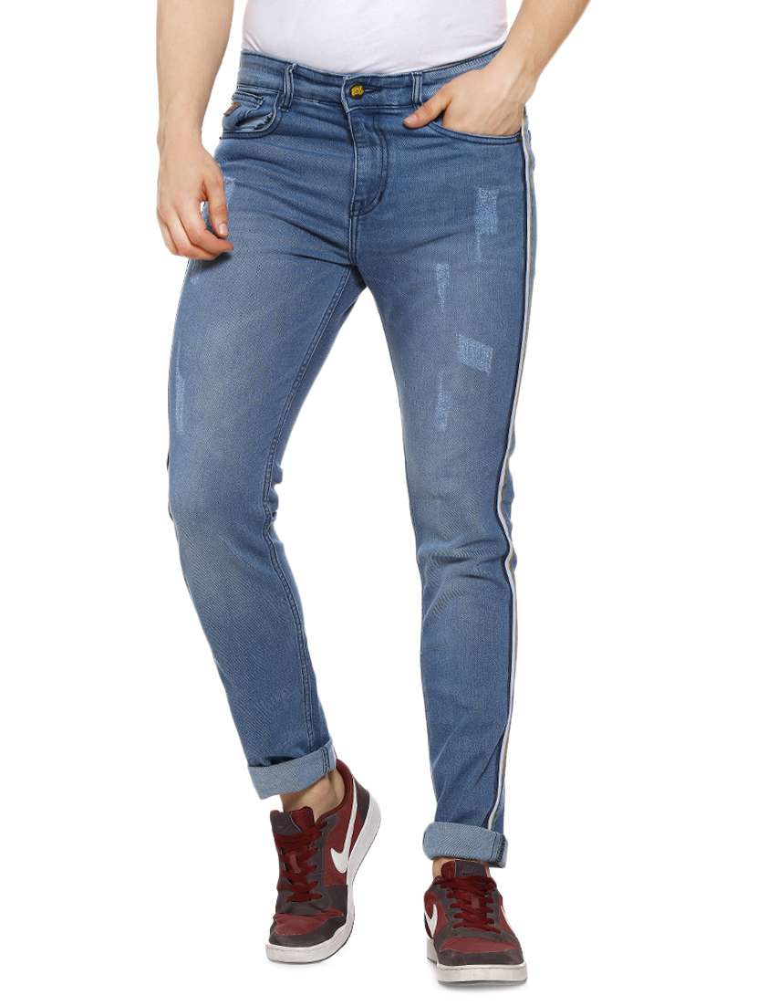 mens slim fit distressed jeans