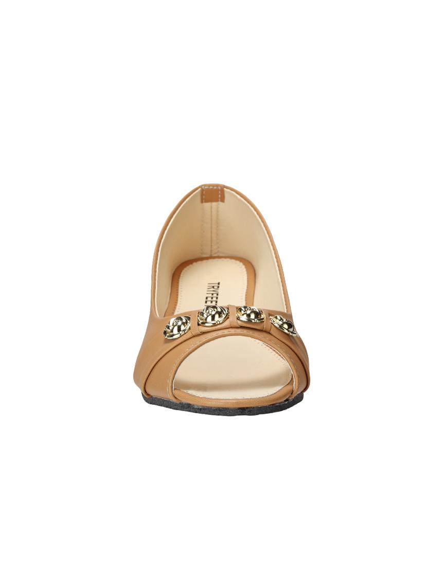 women solid slip on ballerina - 16445161 - Standard Image - 2