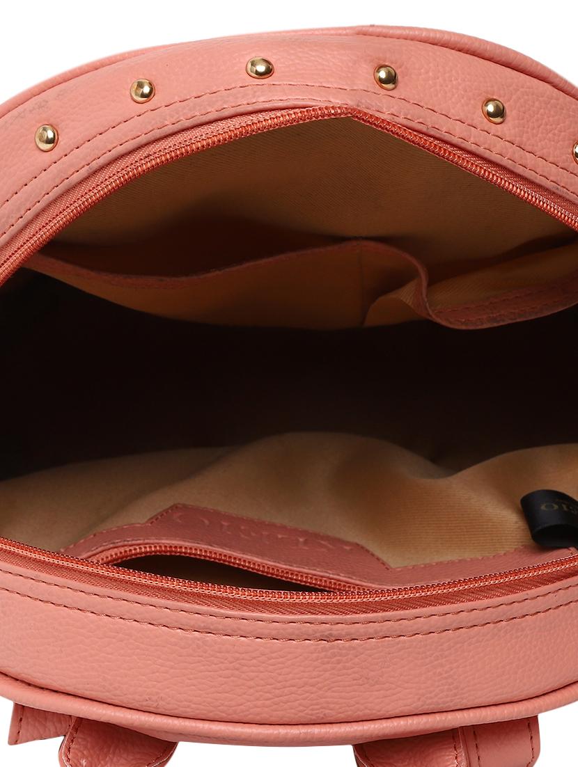 pink leatherette (pu) regular backpack - 16447147 - Standard Image - 2