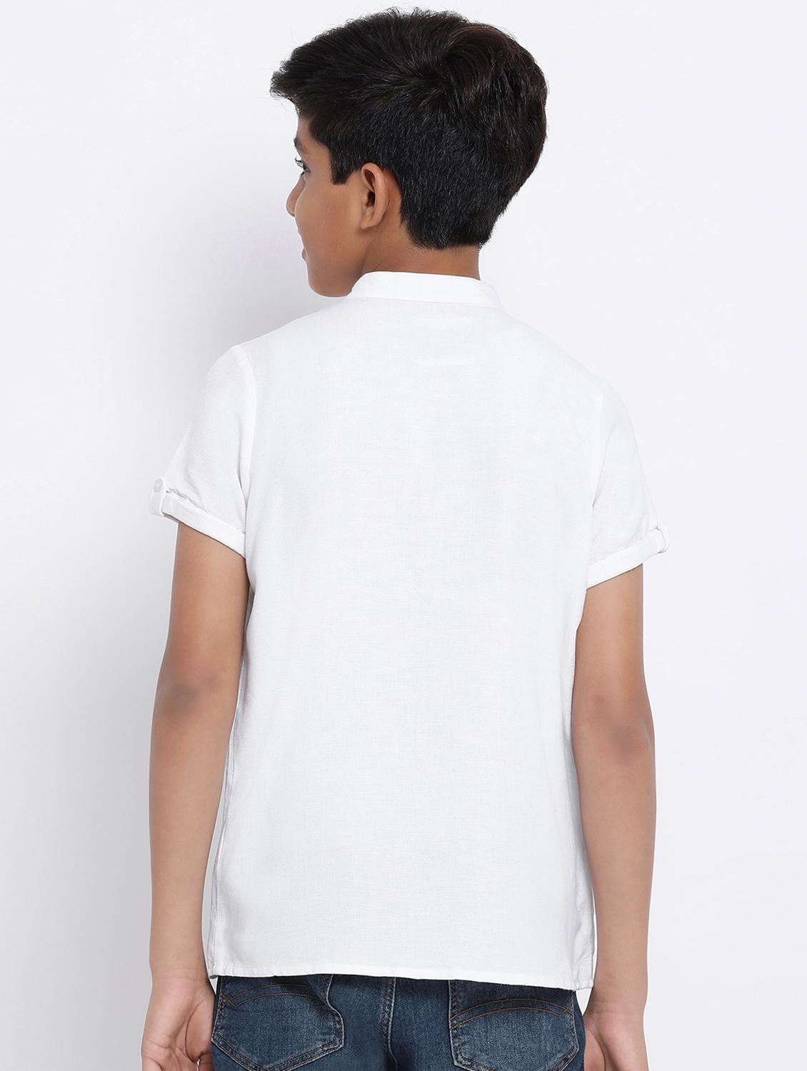 turn-up sleeved pocket patched shirt - 16448943 - Standard Image - 2
