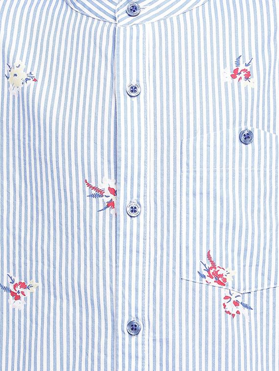 pocket patch striped shirt - 16448944 - Standard Image - 2