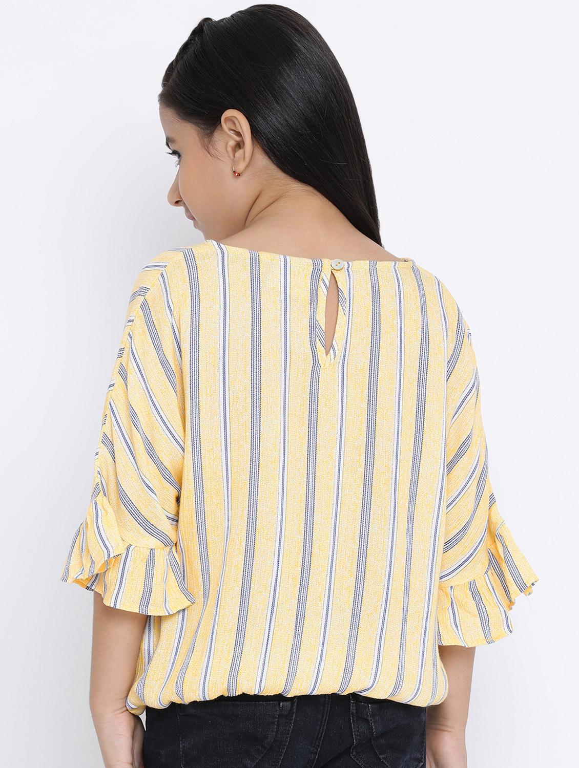 key hole back bell sleeved top - 16448957 - Standard Image - 2