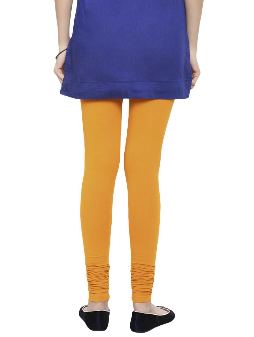 orange solid churidar - 16449108 - Standard Image - 2