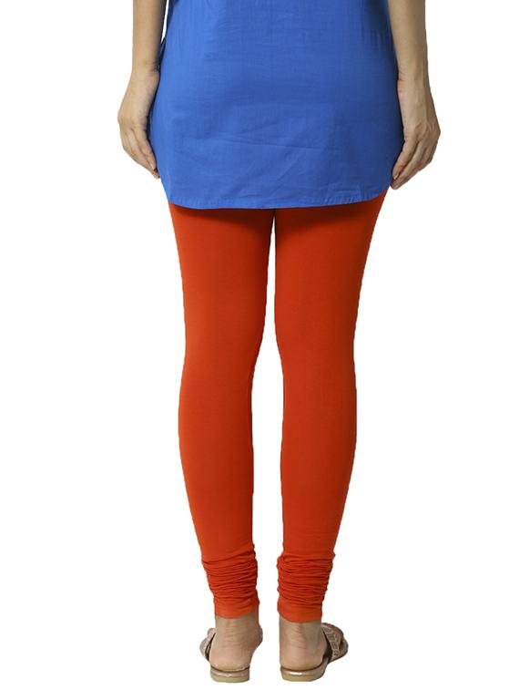 orange solid churidar - 16449114 - Standard Image - 2
