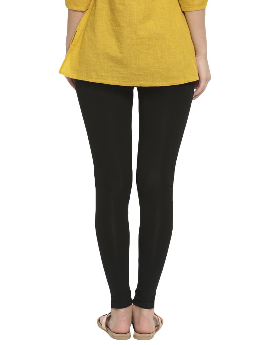 black solid churidar - 16449115 - Standard Image - 2