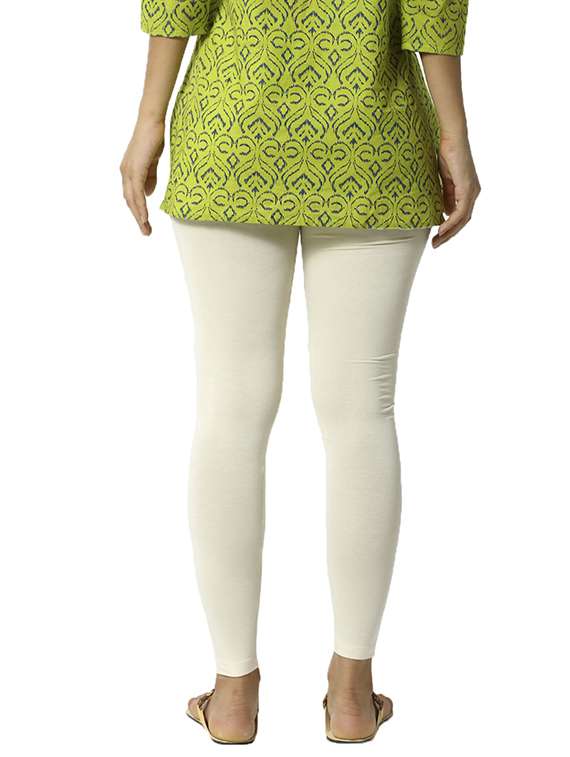 white solid full length leggings - 16449121 - Standard Image - 2