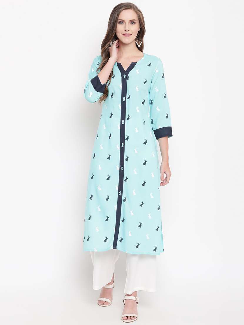 printed kurta palazzo set