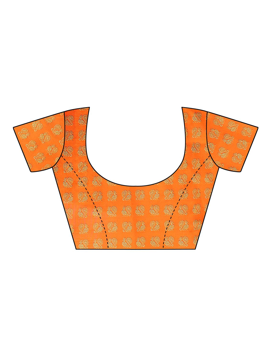 orange art silk mysore saree with blouse - 16457262 - Standard Image - 2
