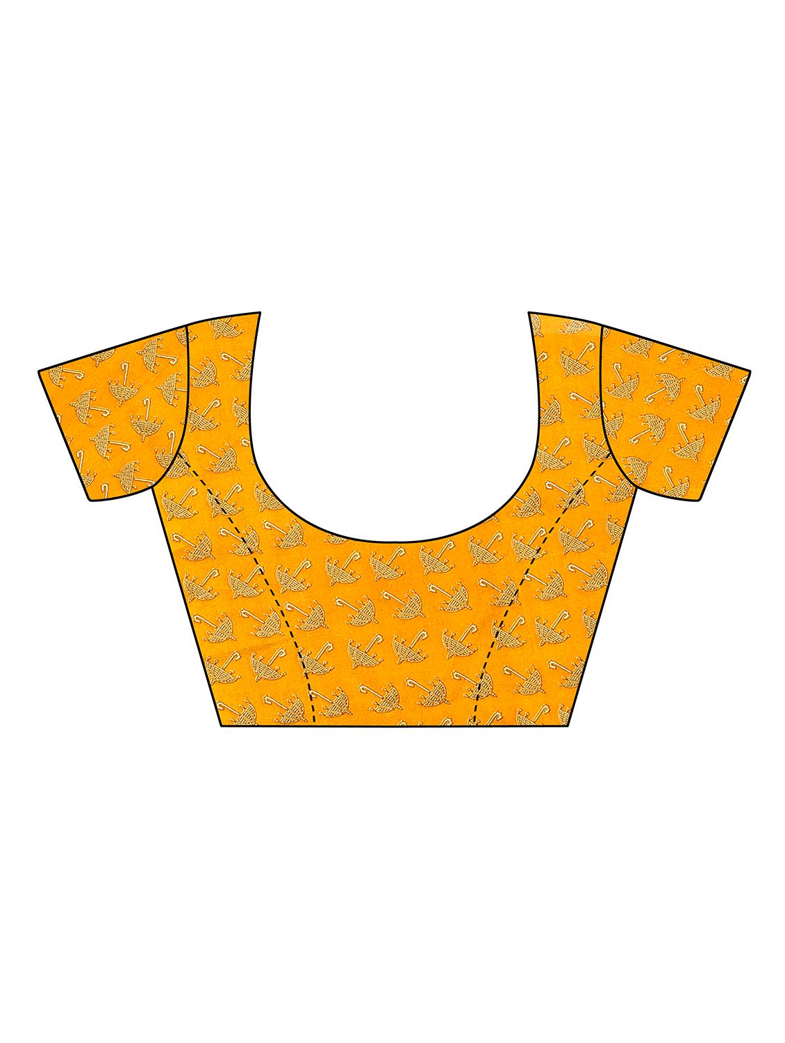 yellow art silk mysore saree with blouse - 16457273 - Standard Image - 2
