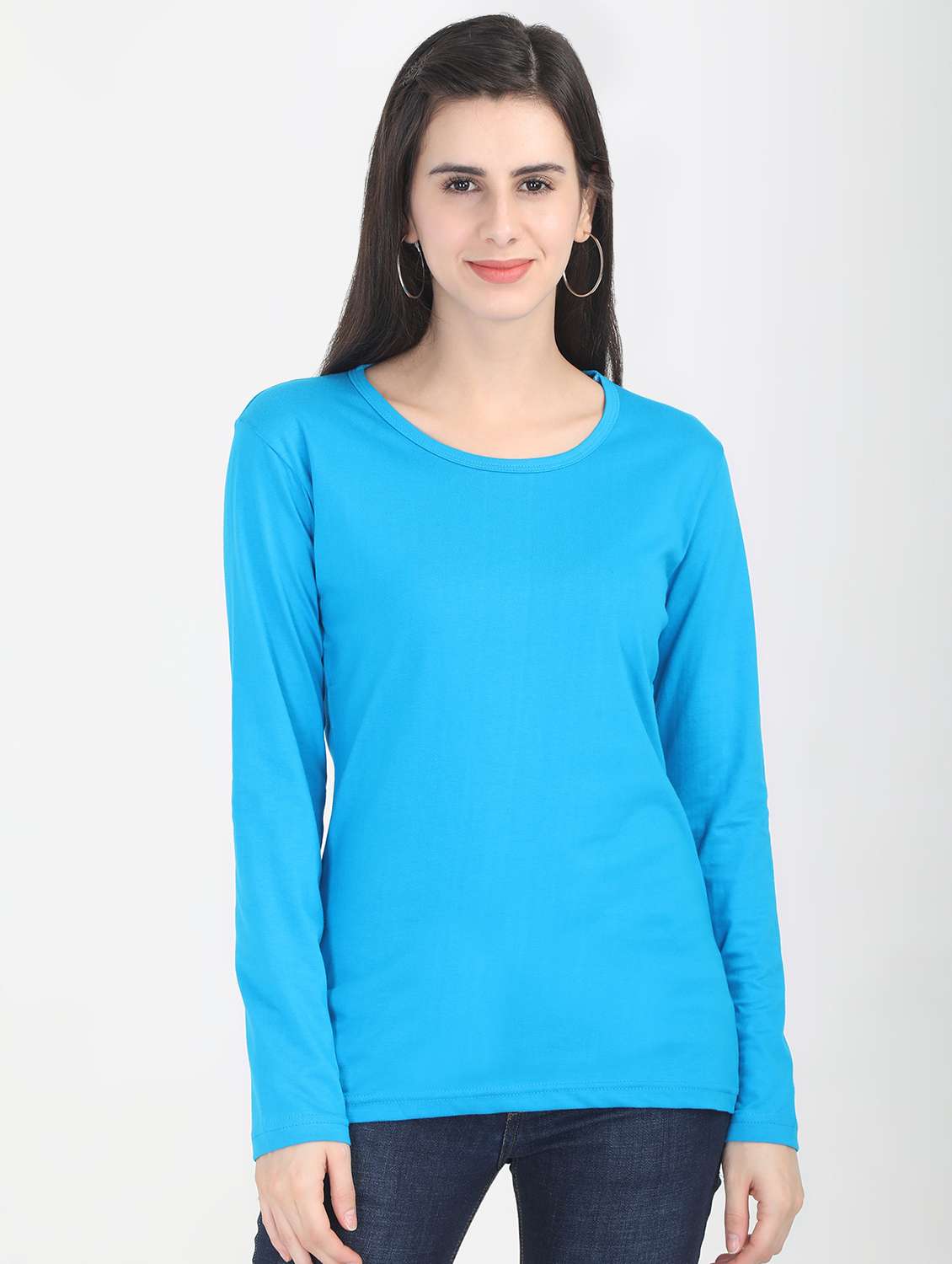 round neck long sleeved tee