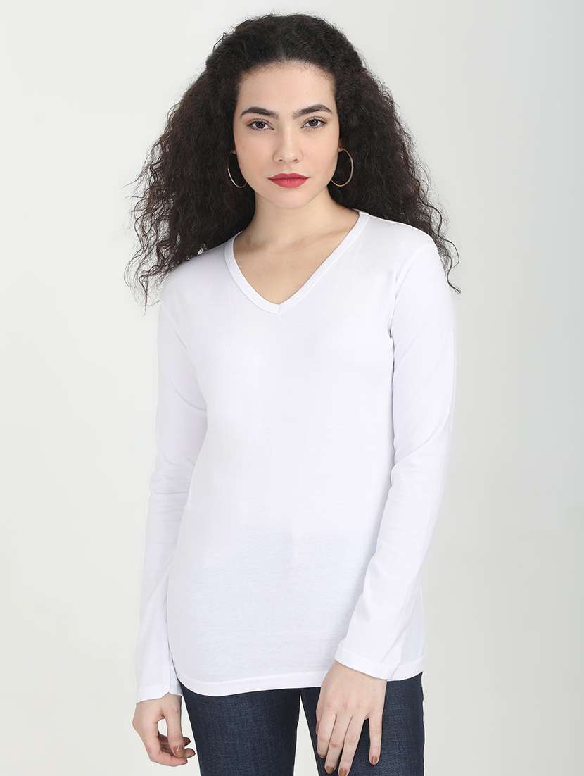 long sleeved solid tee 