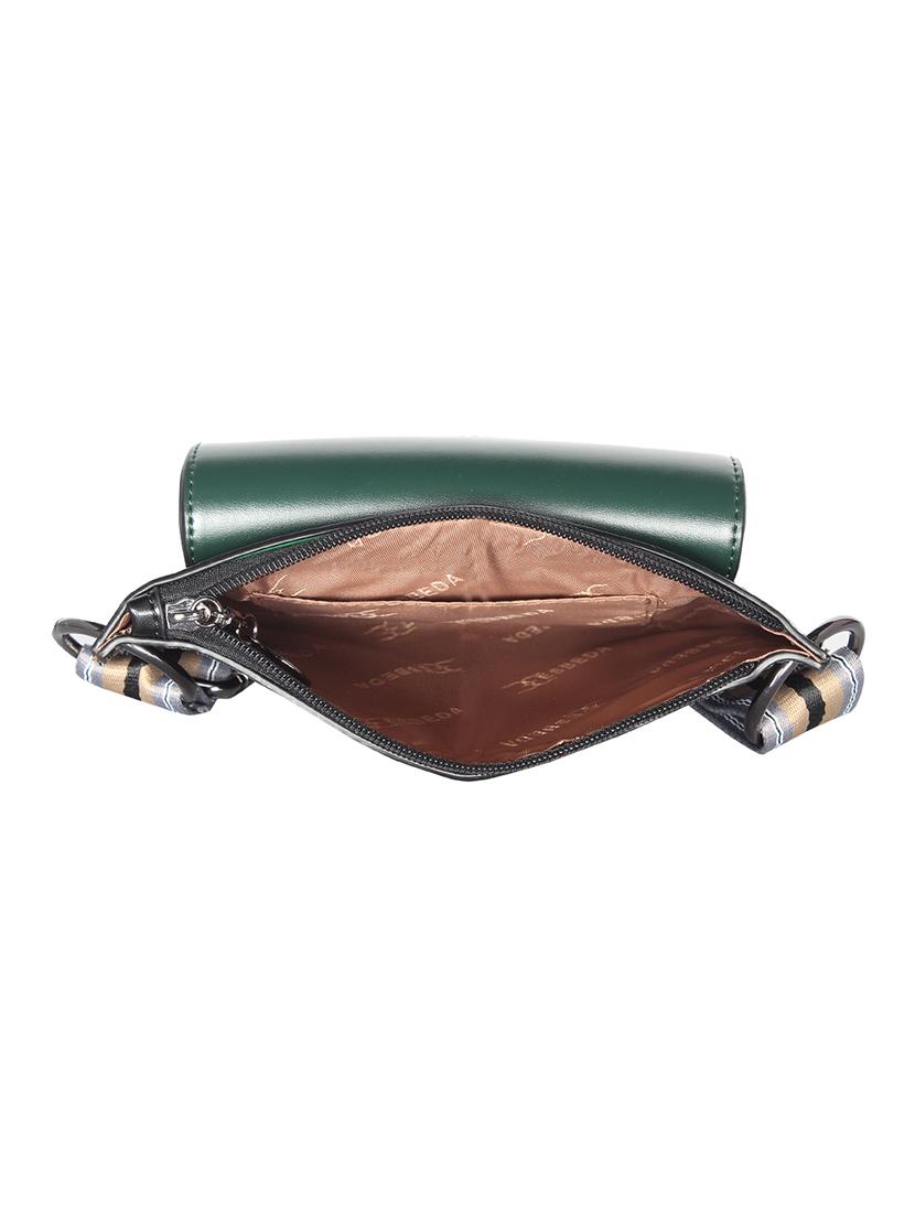 green leatherette (pu) regular sling bag - 16459464 - Standard Image - 2