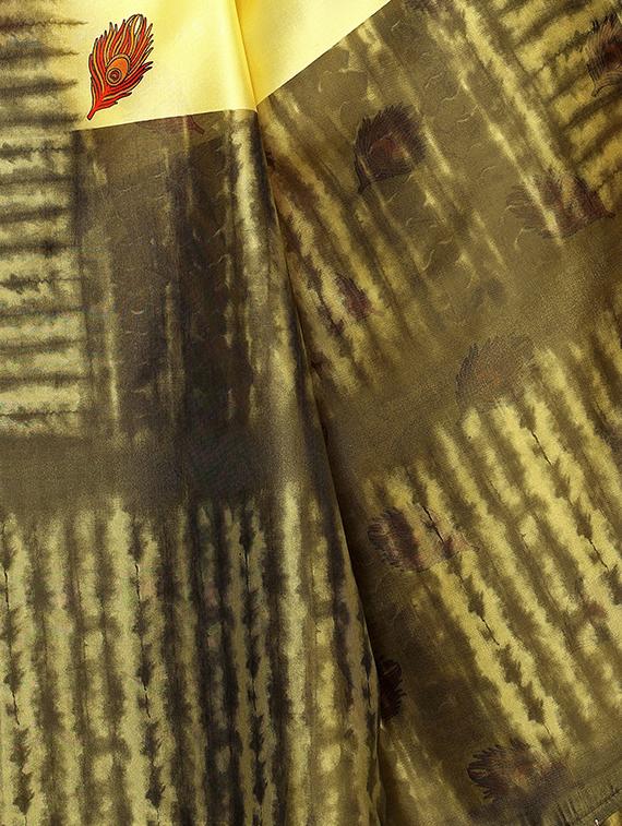 conversational printed saree with blouse - 16460018 - Standard Image - 2