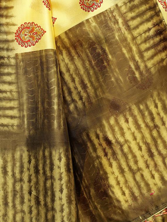conversational printed saree with blouse - 16460022 - Standard Image - 2