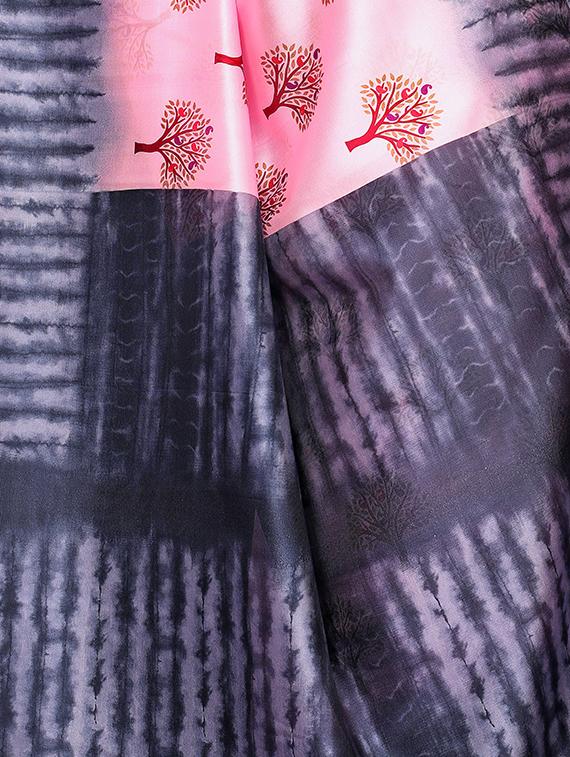 motifs printed saree with blouse - 16460030 - Standard Image - 2