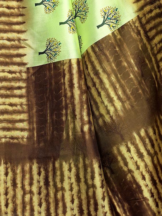 motifs printed saree with blouse - 16460031 - Standard Image - 2