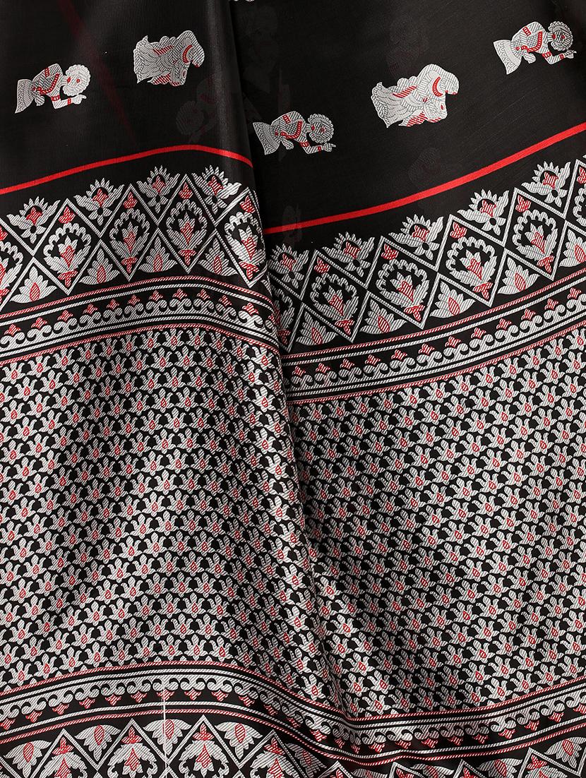 kalamkari printed saree with blouse - 16460291 - Standard Image - 2