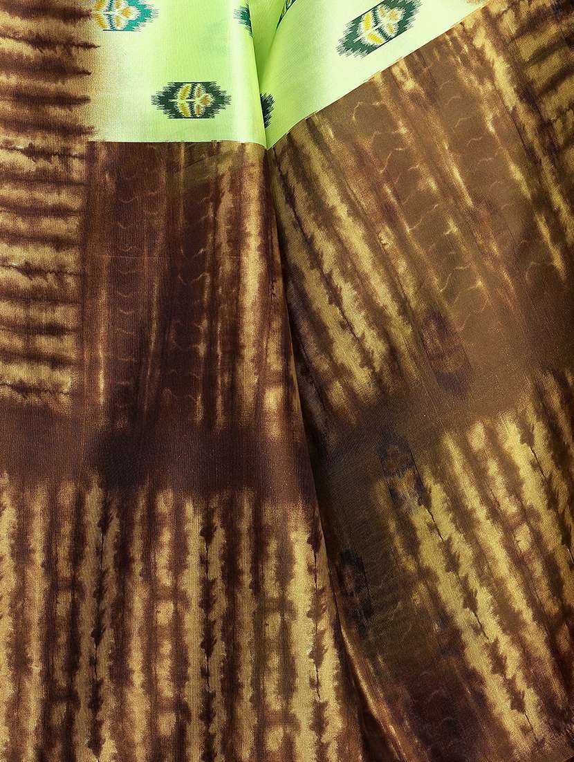 ikat printed saree with blouse - 16460322 -  Standard Image - 2