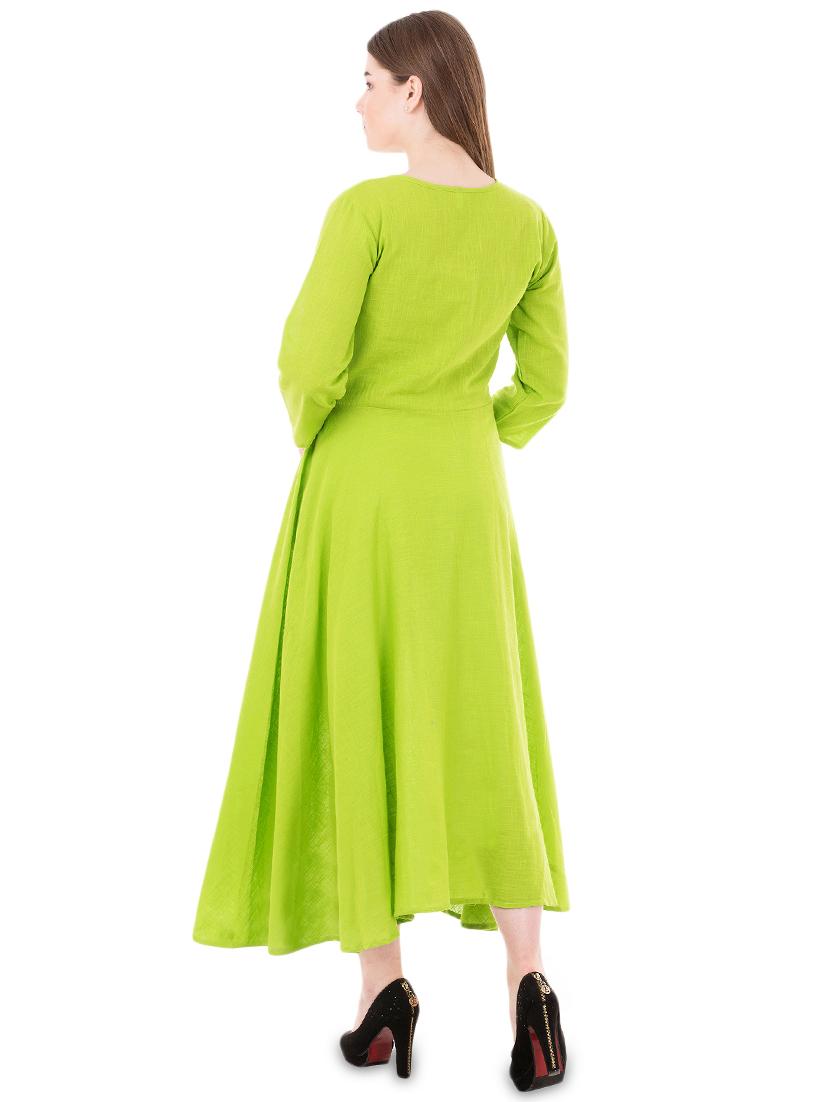 kaantha flared ethnic dress - 16461646 - Standard Image - 2