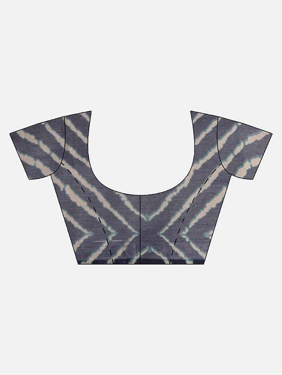 navy leheriya saree with blouse - 16463130 -  Standard Image - 2