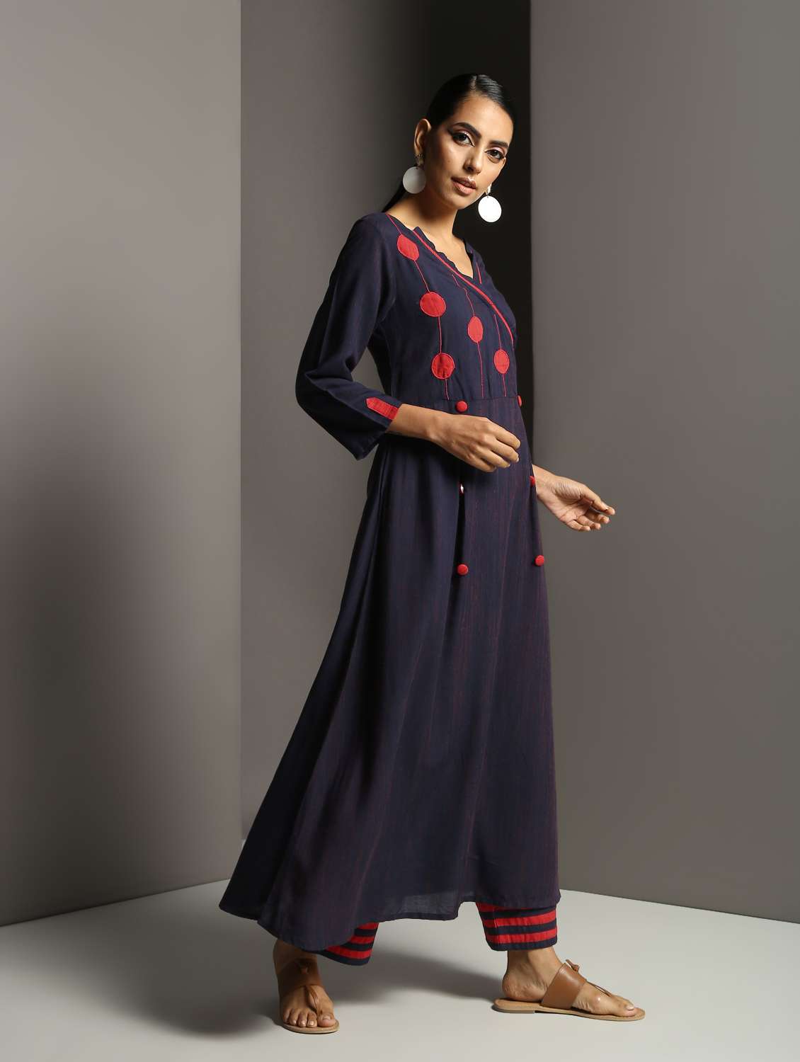 embroidered angrakha kurta