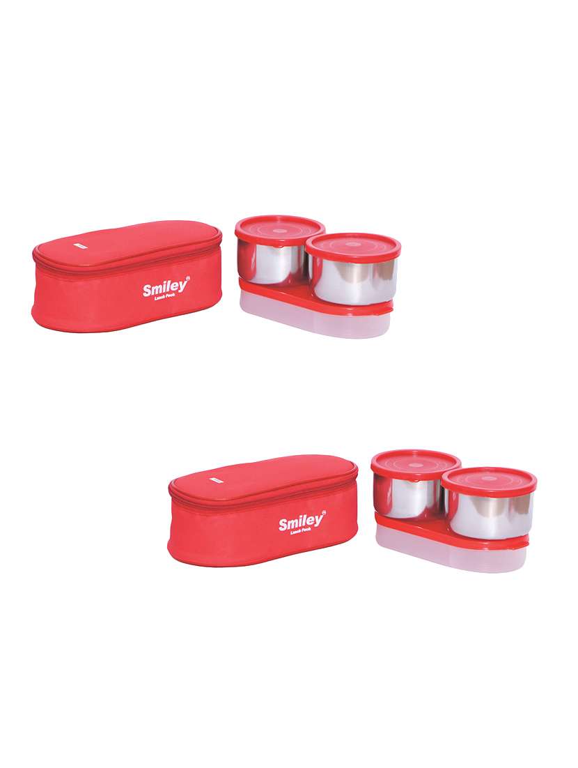 abtool 3 in 1 combo of red lunch box